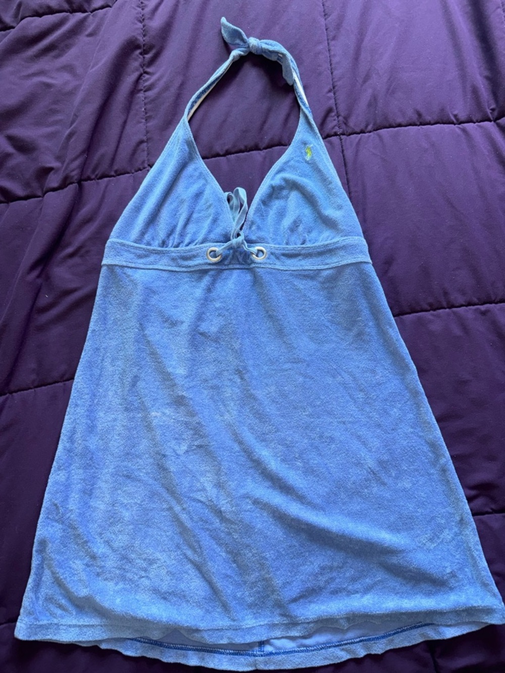 Polo by Ralph Lauren Light Blue Halter Swim Coverup